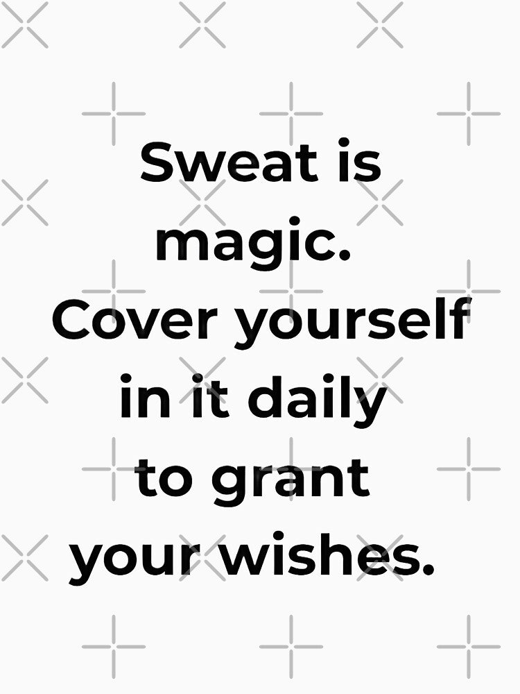 Sweat Is Magic HD Sticker – Daily Gym Motivation New Year Fitness Quote Design | 2026 new year goals & resolution by MillionaireGenZ ⭐⭐⭐⭐⭐ (5.0)