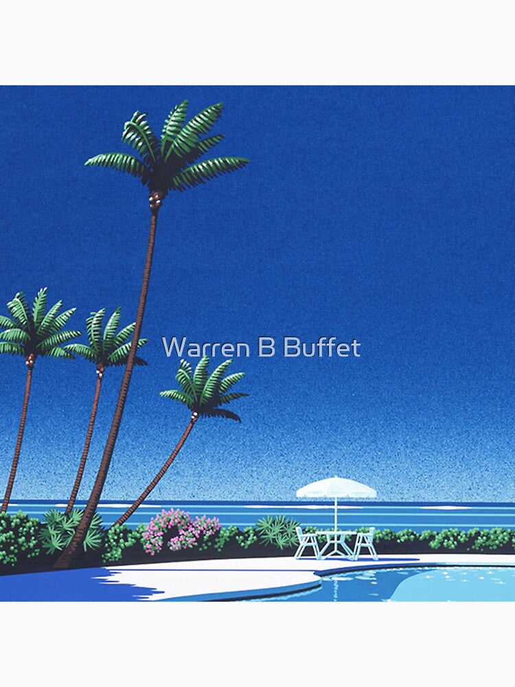 Hiroshi nagai Aesthetic vaporwave by Warren B Buffet
