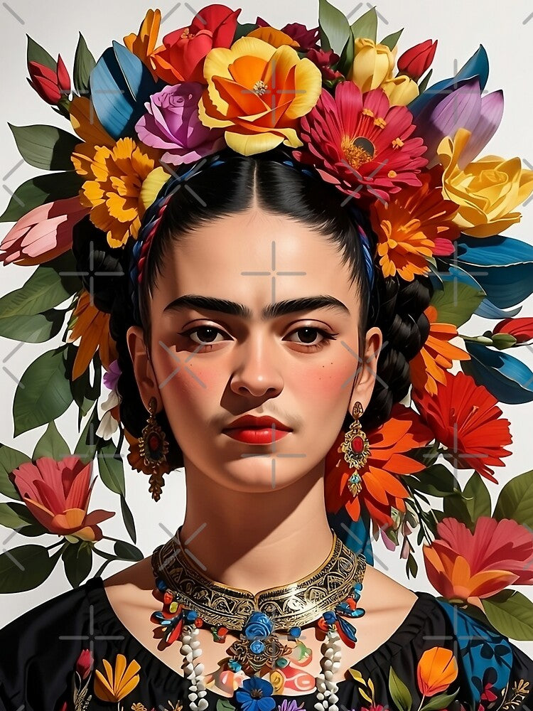 Frida Khalo "All the Flowers"- 3 by vsartmaking