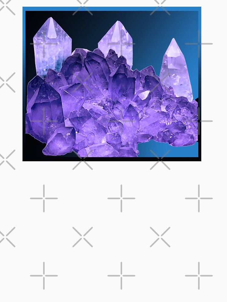 Amethyst Quartz Crystal cluster mineral hunter mining gem digger meditation new age hippie deadhead by AuroraXGreen