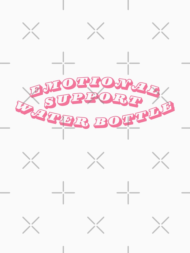 Emotional Support Water Bottle – Funny Hydration Quote Design by printwithkacie