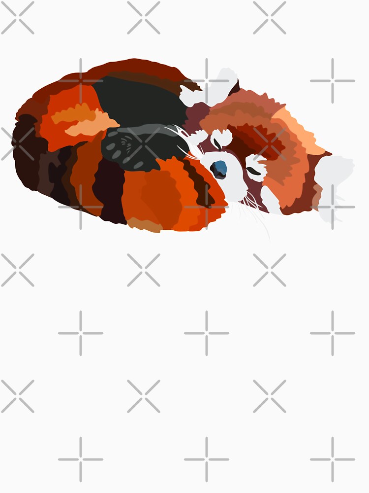 R is for Red Panda,Red Panda Illustration – Adorable and Playful Forest Mammal Artwork by PrettylittlepastelUk