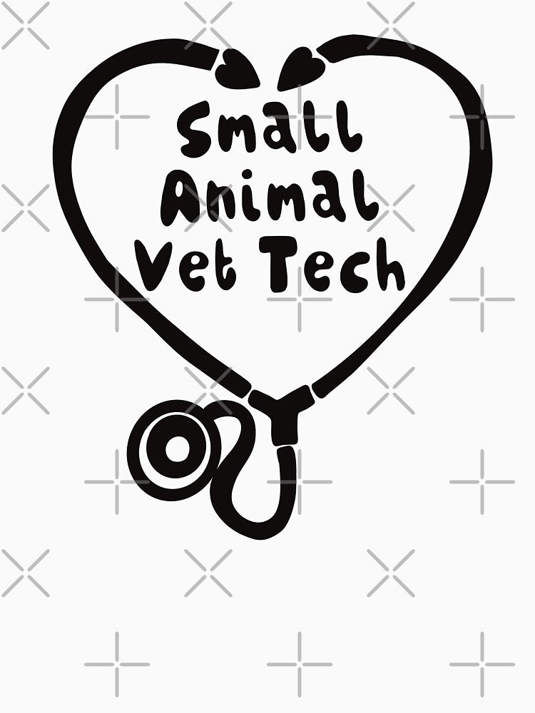 V is for Vet Tech, Small Animal Vet Tech | Animal Care & Wildlife Art Design by PrettylittlepastelUk
