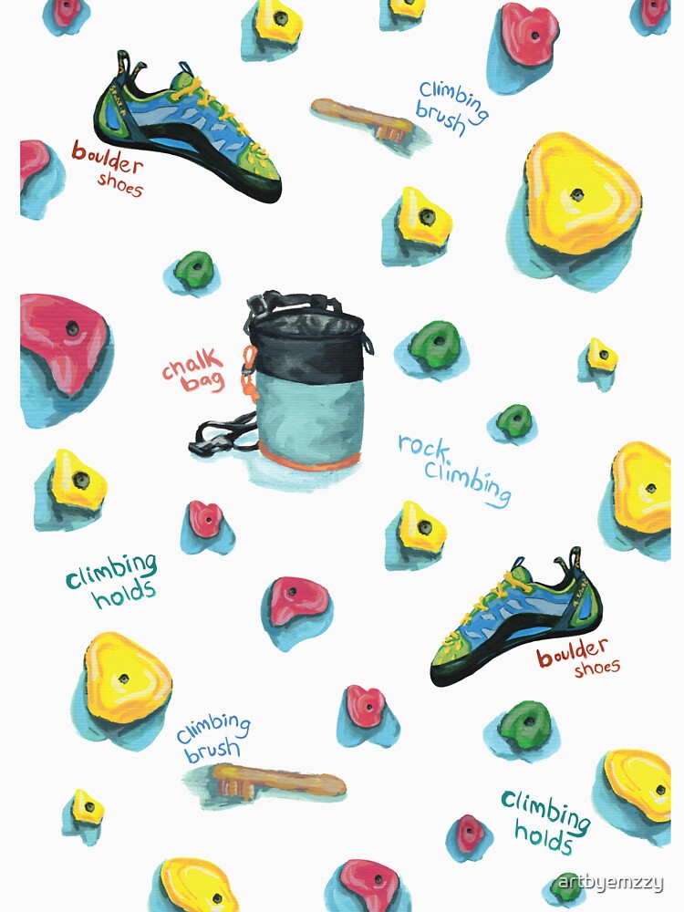 Bouldering Items Pattern by artbyemzzy