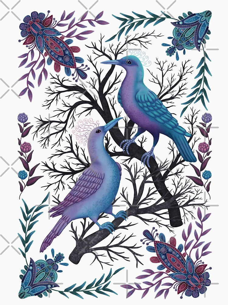 Enchanted Folk Birds by noctilucentia