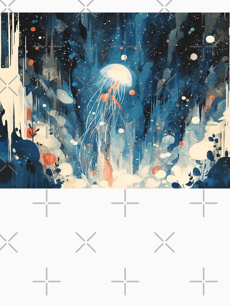 Cosmic Jellyfish Drift by Dusk Atelier