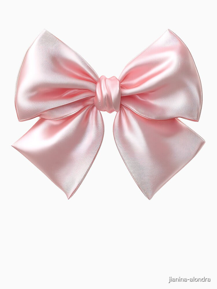 Pink Satin Ribbon Bow by jianina-alondra