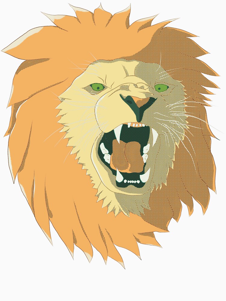Lion's Roar in Pop Art Style by Black Bronze Media