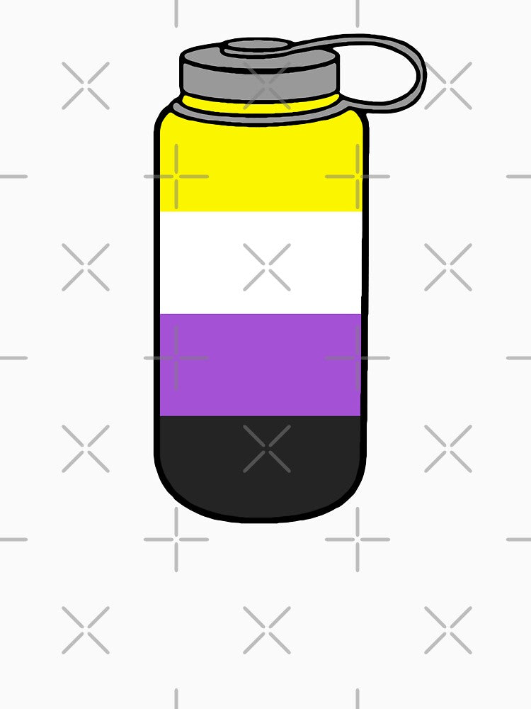 Nonbinary Pride Nalgene Water Bottle by maura41