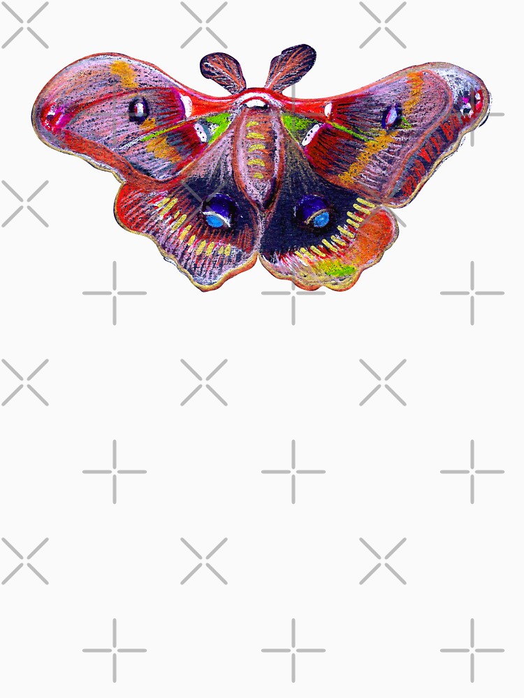 Colorful Moth - Black by Negin Mf Designs