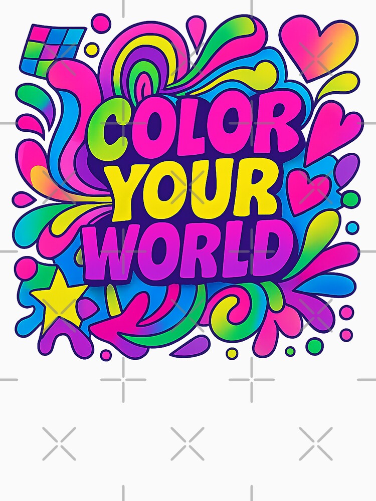 Color Your World – Neon Retro Design by Nuvijo