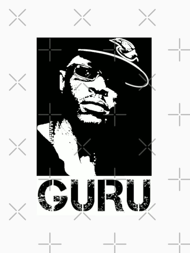 Guru Old School Hip Hop T Shirt by ikidyounot