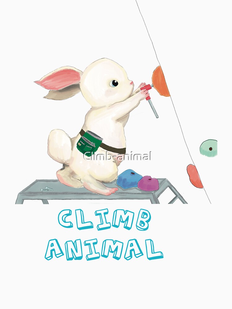 Route setter rabbit by Climb-animal