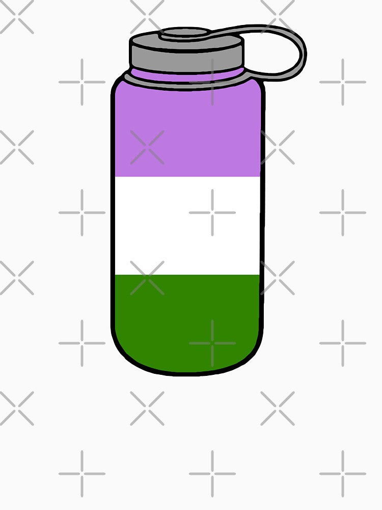 Genderqueer Pride Nalgene Water Bottle by maura41
