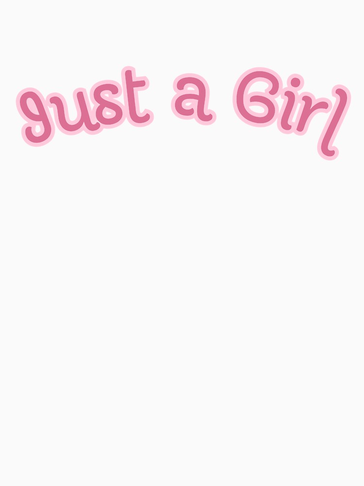 Just a Girl – Minimal Pastel on Black Typography by KleanGirlAesthetics
