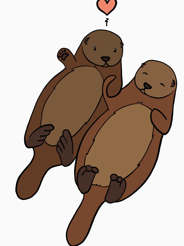 Otters in Love by OhJaye