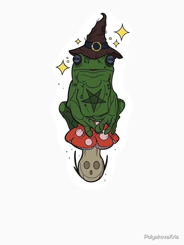 “Magic frog on a mushroom.” by PolyakovaKris
