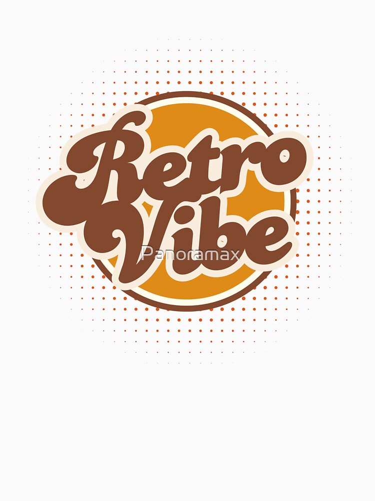 Retro Vibe – Warm Orange Retro Typography Design by Panoramax