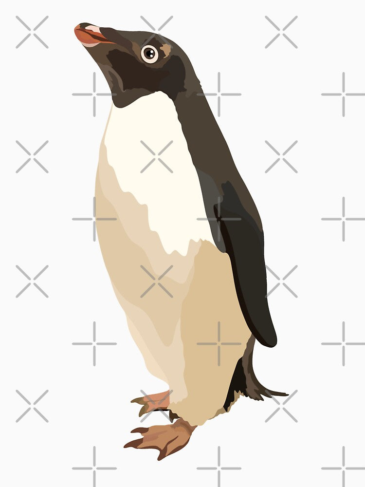 A is for Adelie Penguin,Penguin Illustration – Charming and Playful Antarctic Bird Artwork by PrettylittlepastelUk