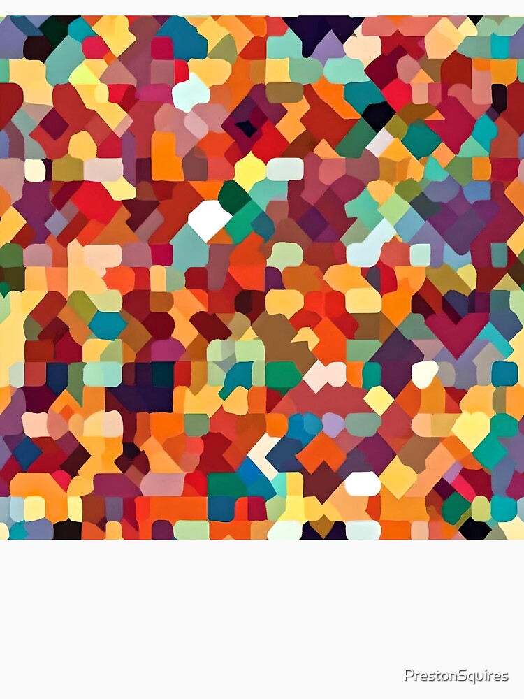Colourful, abstract mosaic pattern. by PrestonSquires