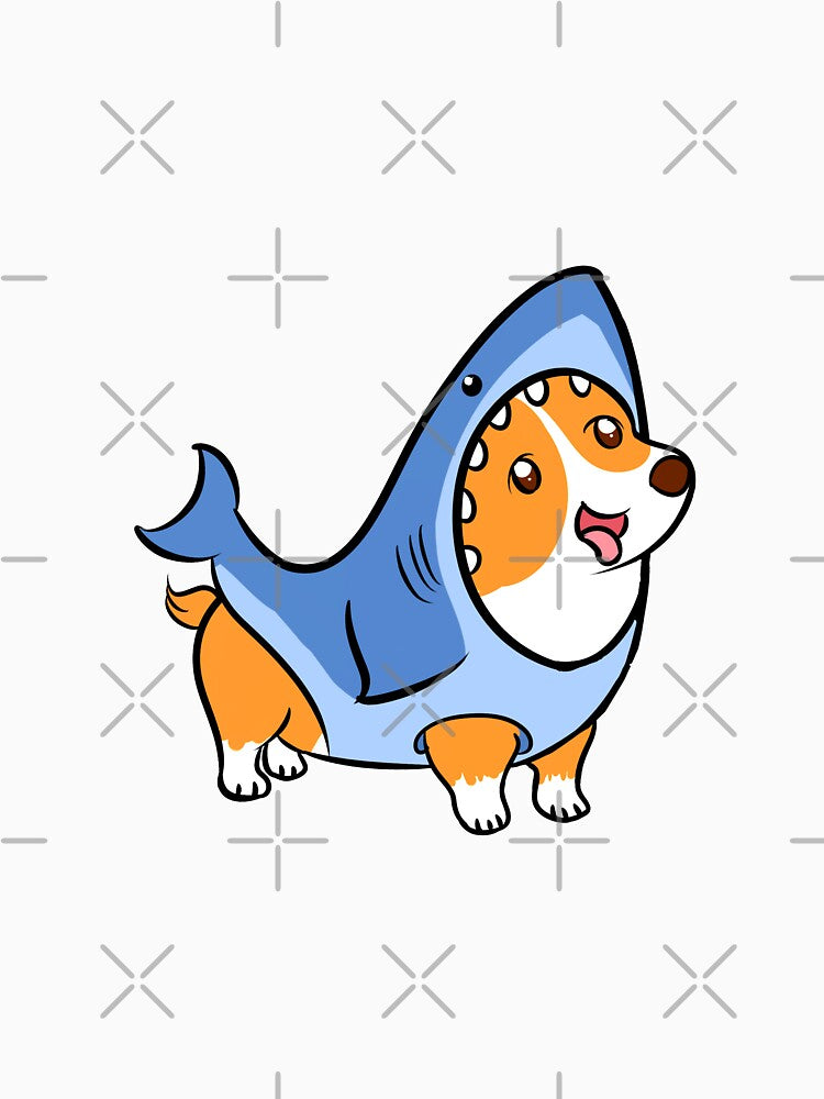 Cute Corgi Shark by AndyWong