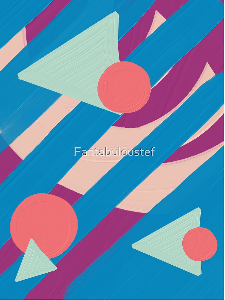 Geometric oil shapes - vintage palette by Fantabuloustef