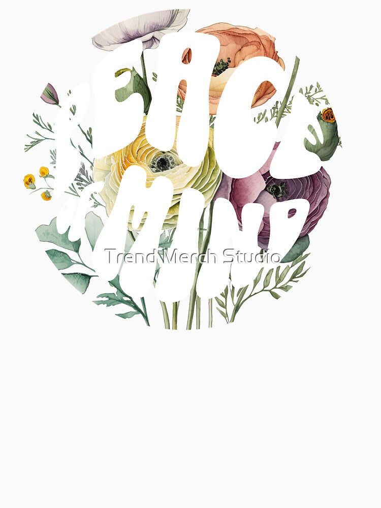 Unisex Peace Of Mind Printed Graphic Tee, Summer by Trend Merch Studio