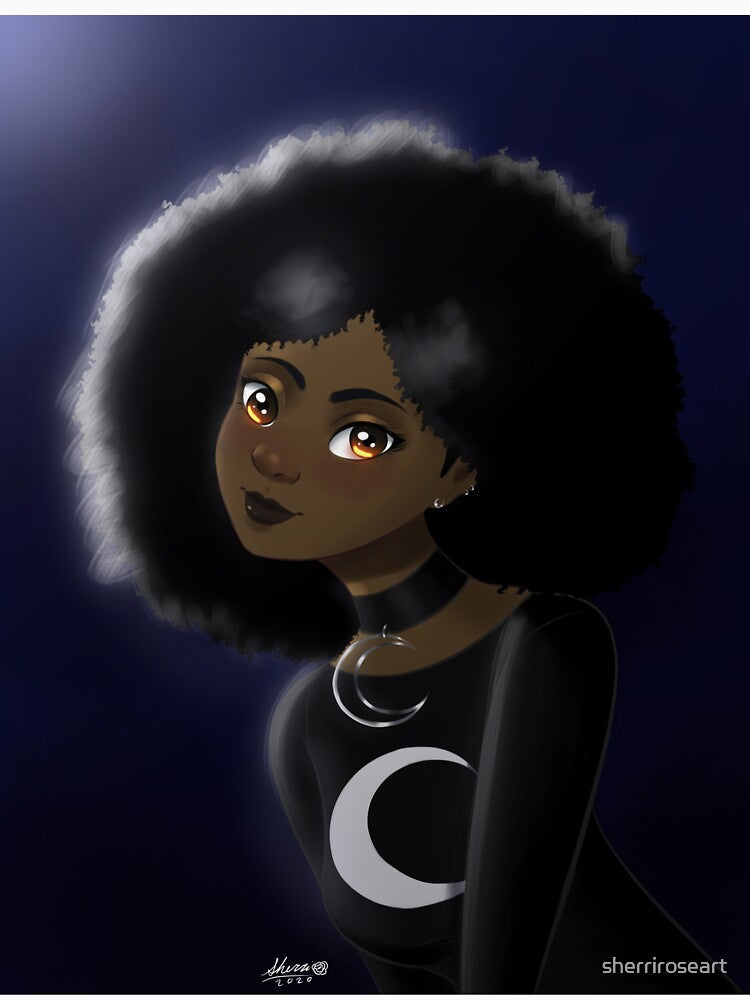 Afro Goth by lavender_rose