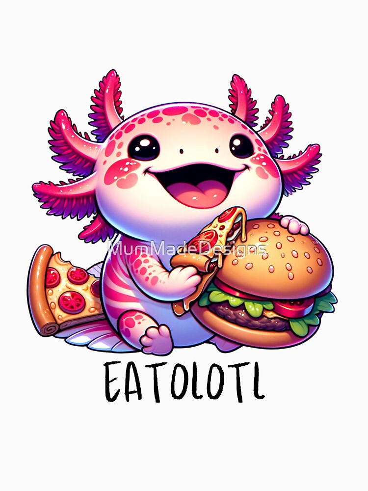 Axolotl,  Eatolotl for the Axolotl lovers by MumMadeDesigns