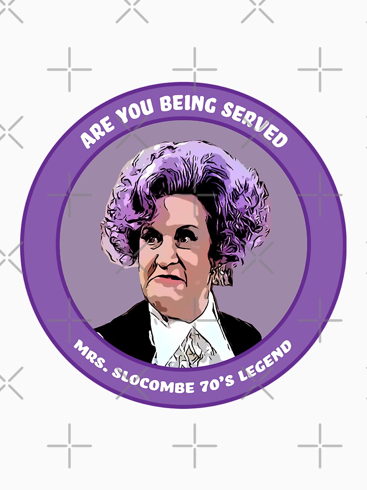 Mrs Slocombe - Are You Being Served - Grace Brothers - 1970s Comedy - Classic British by happygiftideas