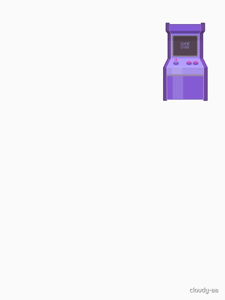 Game over arcade console purple by cloudy-aa