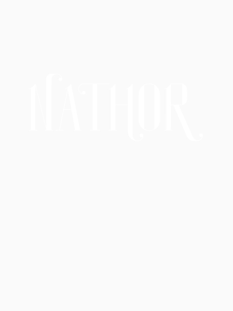 NATHOR White logo Enlarged by NATHORSTUDIO