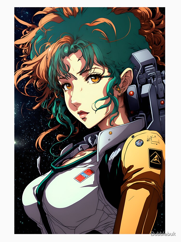 Anime Girl Cute Space Ranger Cowboy by Bubblebuk