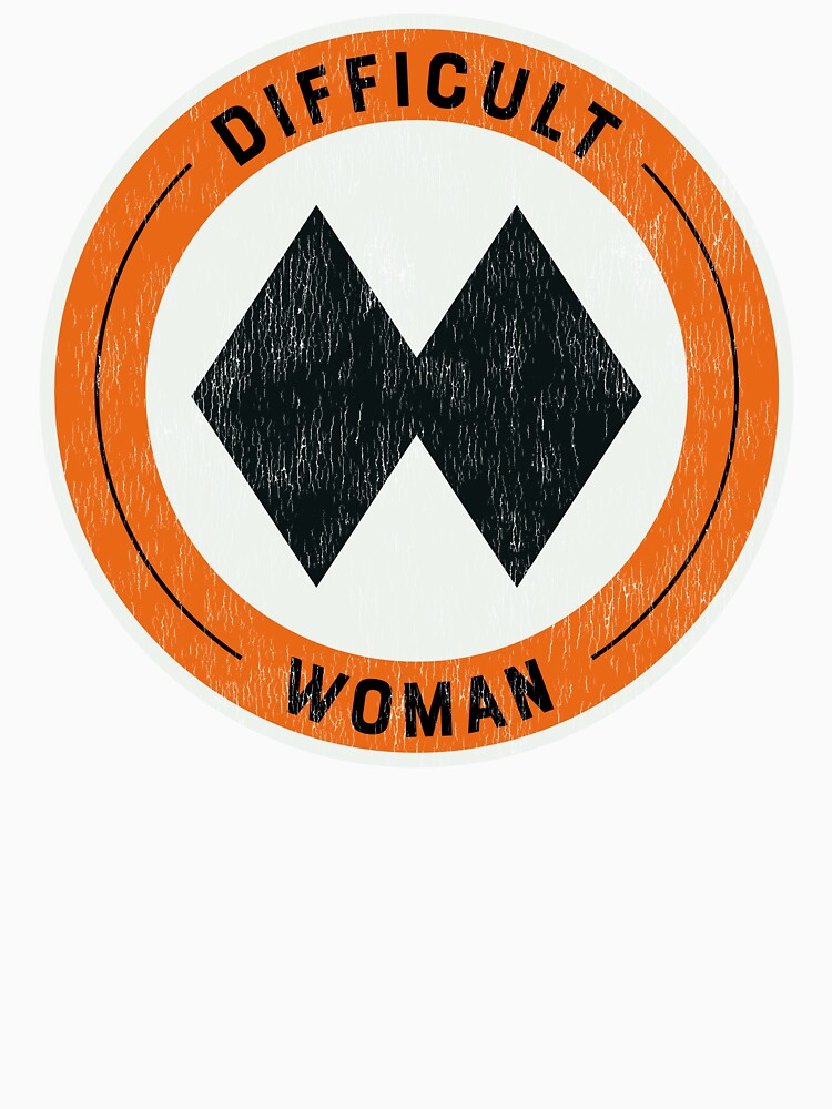 Difficult Woman - Double Black Diamond Skier by Design Sparkes