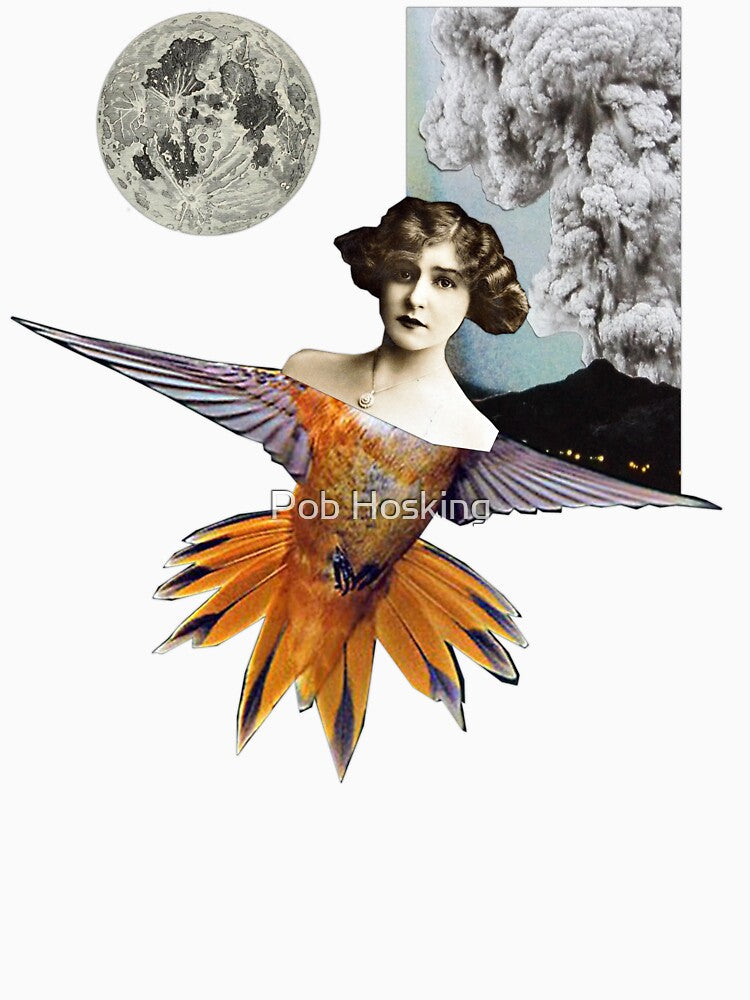 Apocalypse Angel Minimalist Vintage Collage by Pob Hosking