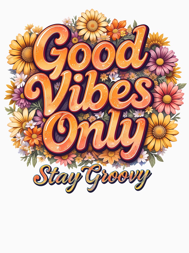 Good Vibes Only - 70s Groovy Aesthetic by EnigmaVoid
