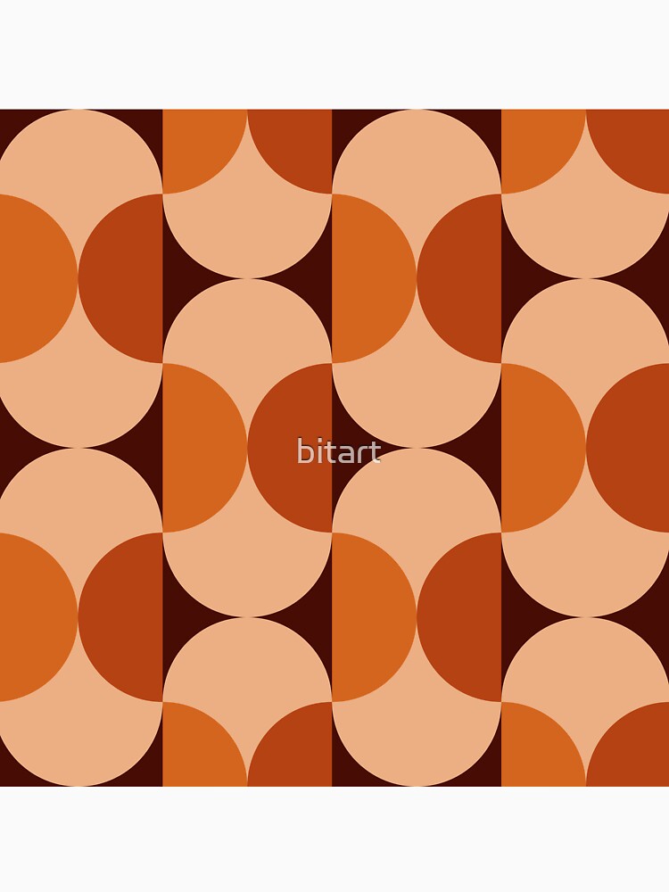 Retro 60s 70s Beans Capsules Mid-Century Pattern by bitart