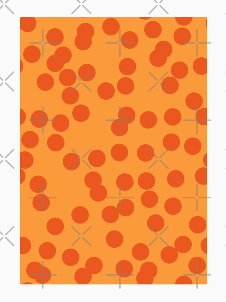 Orange Retro Polka Dots by imaniko