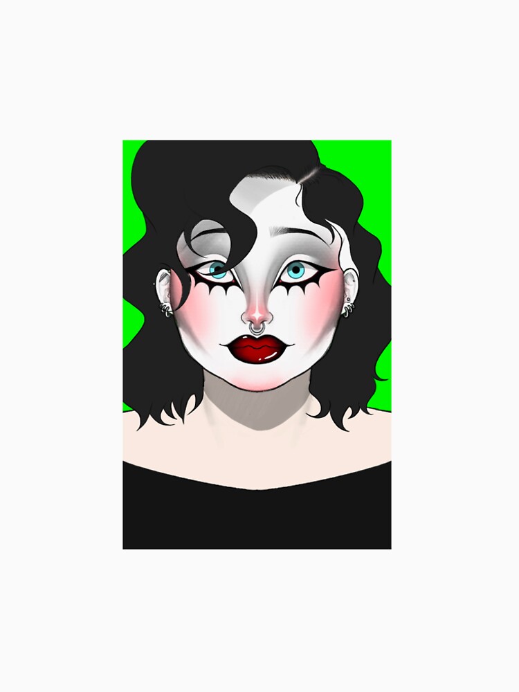 goth makeup girl by bunnydop