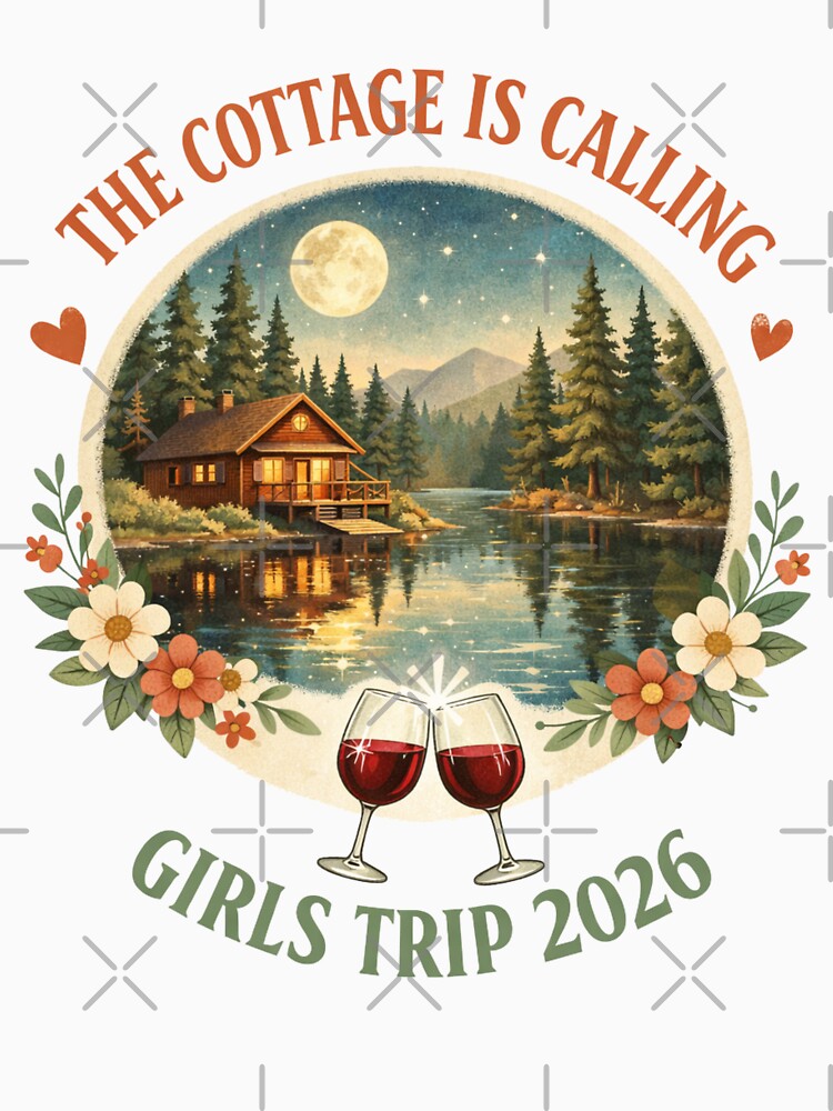 The Cottage Is Calling Funny Girls Trip 2026 Vibes by Pawsome Quotes