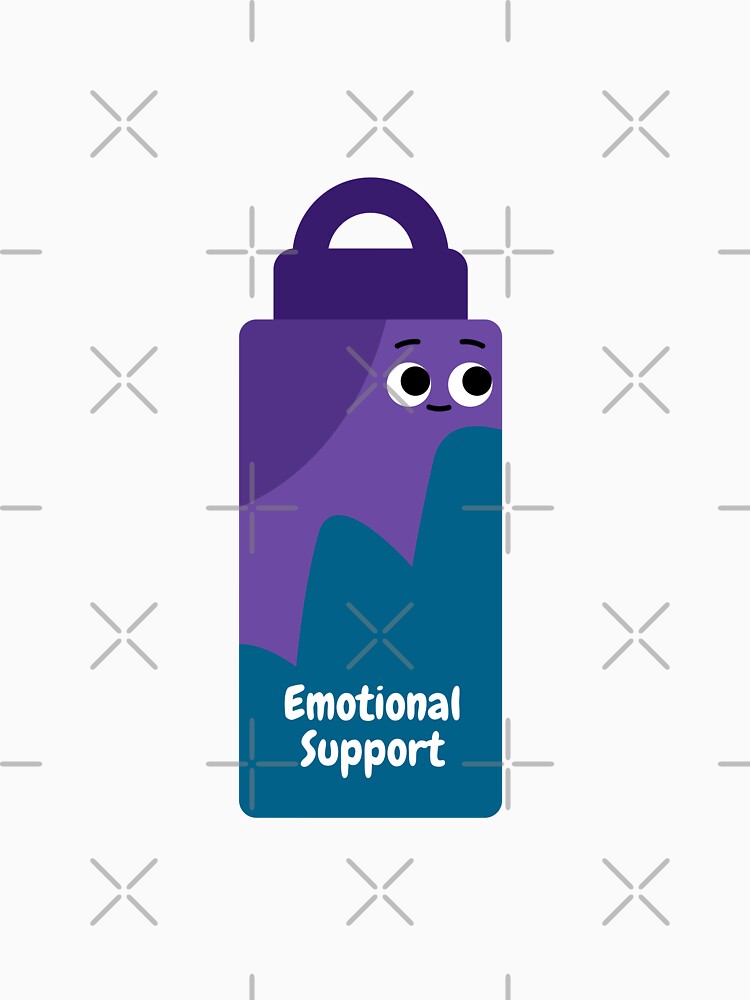 Emotional Support Water Bottle - Grape by Deedy  Studio