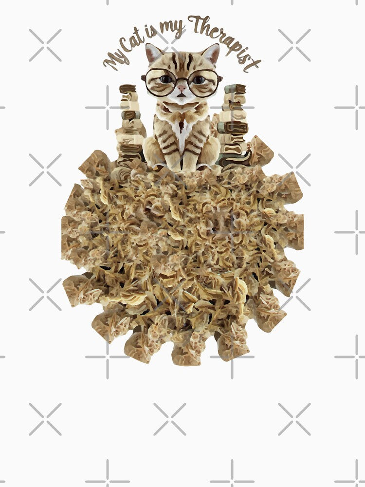 My Cat is My Therapist with Brown Barite by ArtDesignTp
