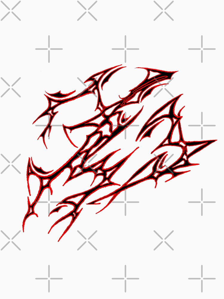 Cyber sigilism red on black by NoLife Artist