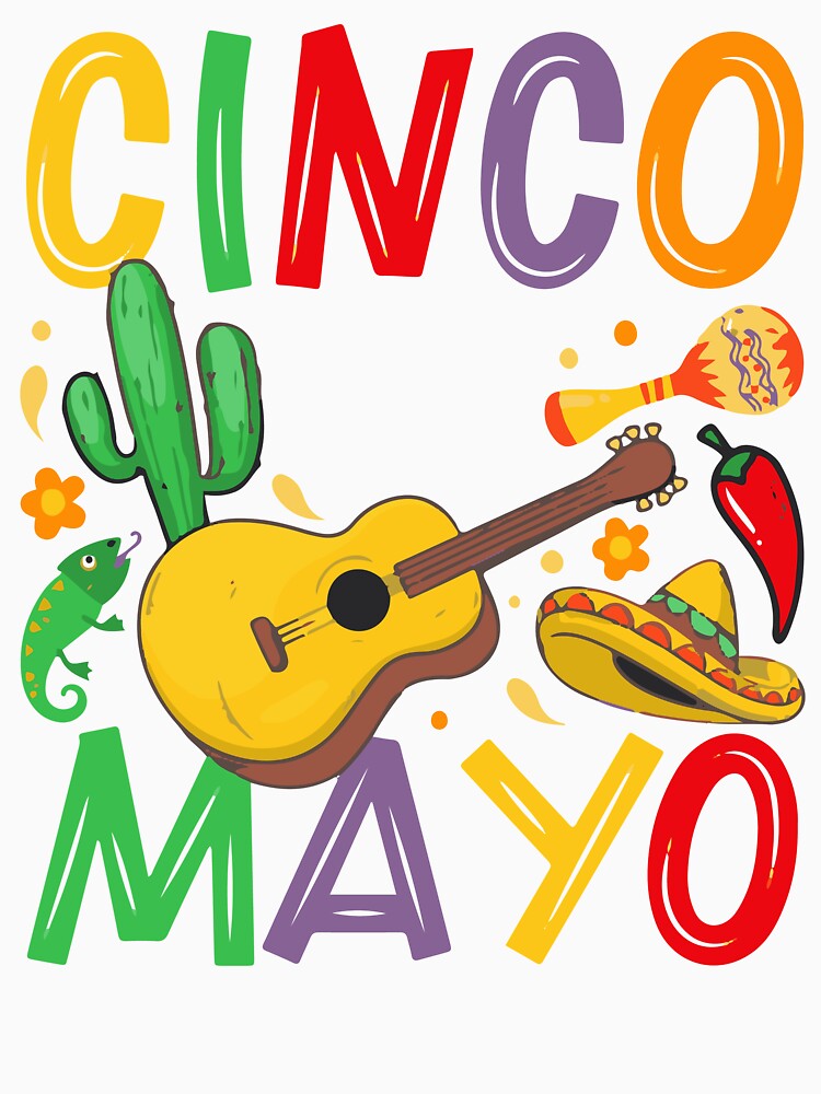 Cinco De Mayo Long Sleeve T-Shirt by Mega Foo