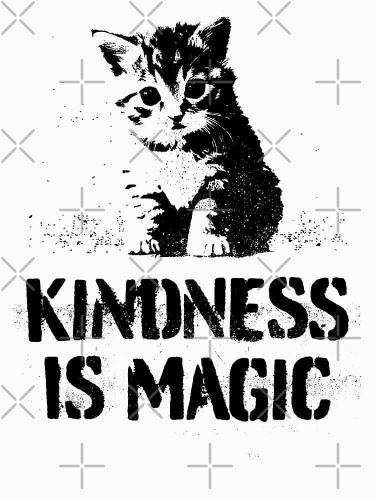Cute Kindness is Magic Tabby Kitten Cat by blueveins