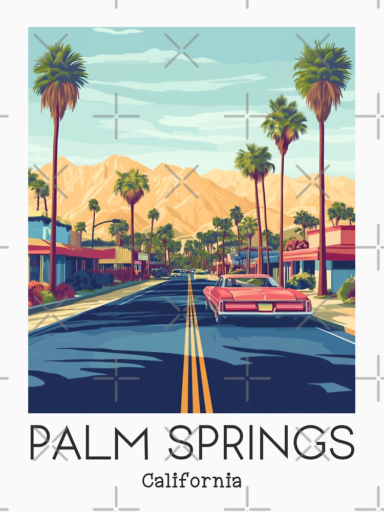 A Vintage Travel Illustration of Palm Springs - California - United States by GoodOldVintage