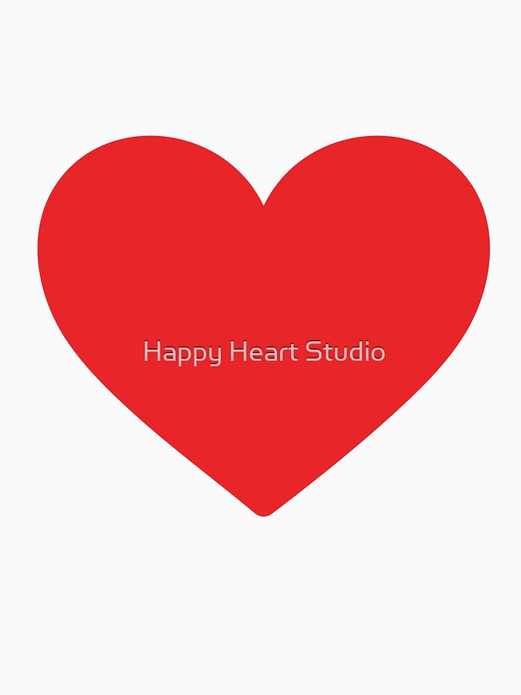 Minimalist Red Heart I Classic by Happy Heart Studio