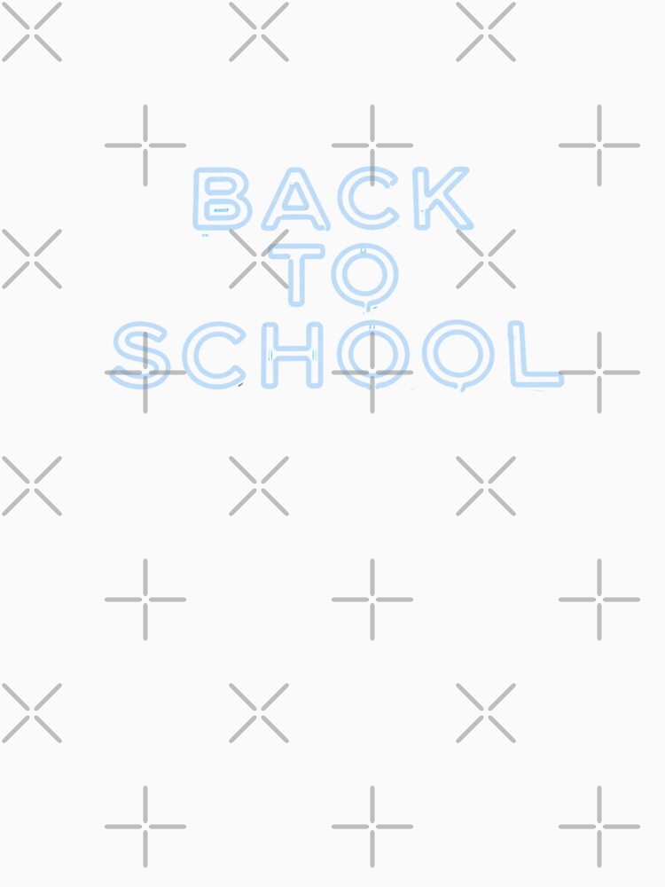 Back to School Neon Sign - Electric Blue Glow Text by spectomine