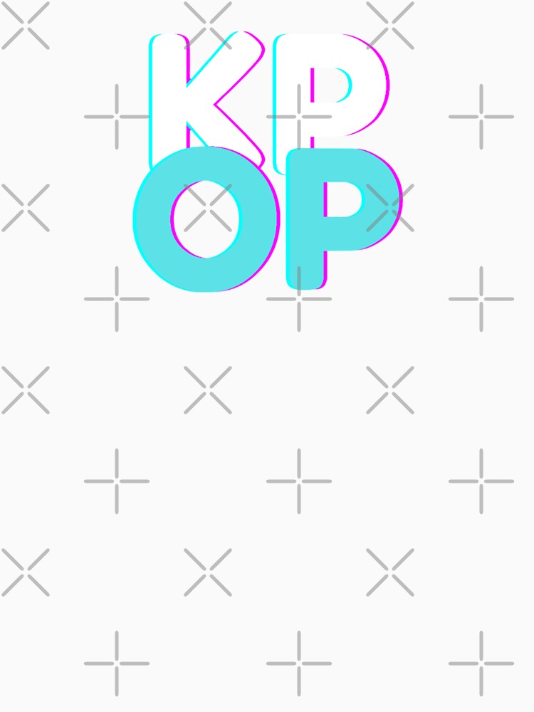 Kpop Blue and White Text by Hyunnibear