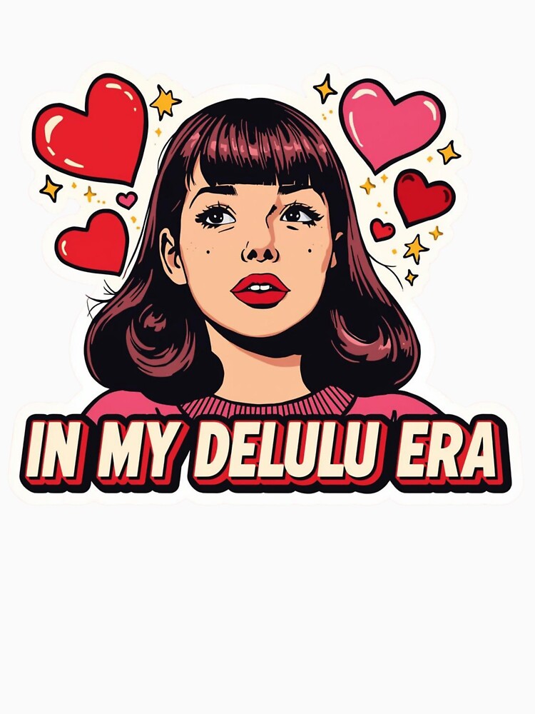 Delulu  meme stickers| Delulu Is The Solulu Sticker | Funny Meme Aesthetic | In My Delulu Era 2026 | Kpop Delusional girl Vibes v6 by CosmicNook1